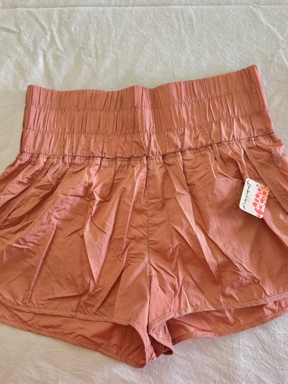 NWT Free People Movement The Way Home Shorts Brushed Apricot XL